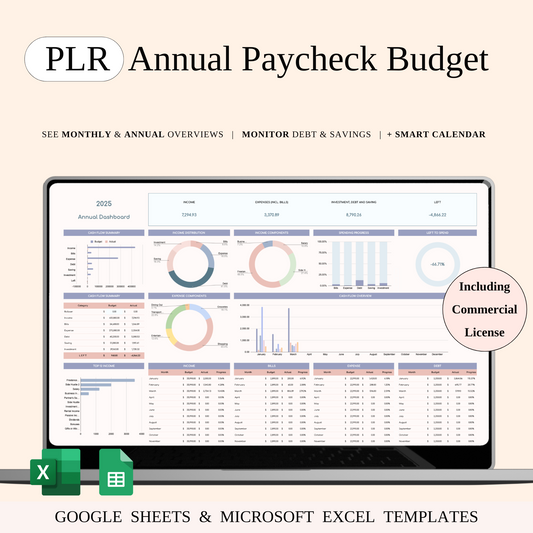 PLR - Annual Paycheck Budget Keyzai