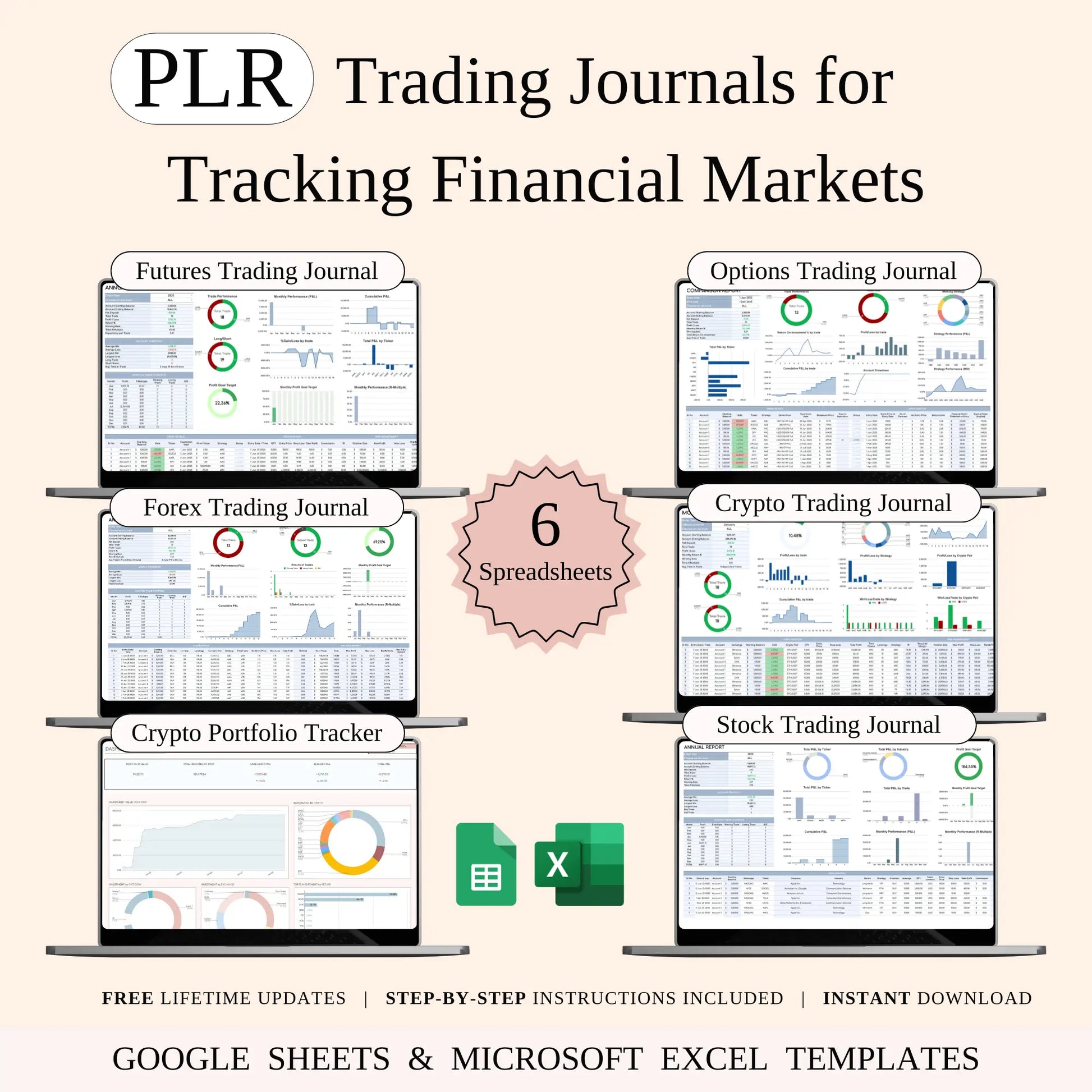 PLR - Trading Journals for Tracking Financial Markets Keyzai