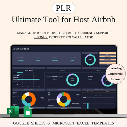PLR - Ultimate Tool for Host Airbnb (Dark Theme) Keyzai