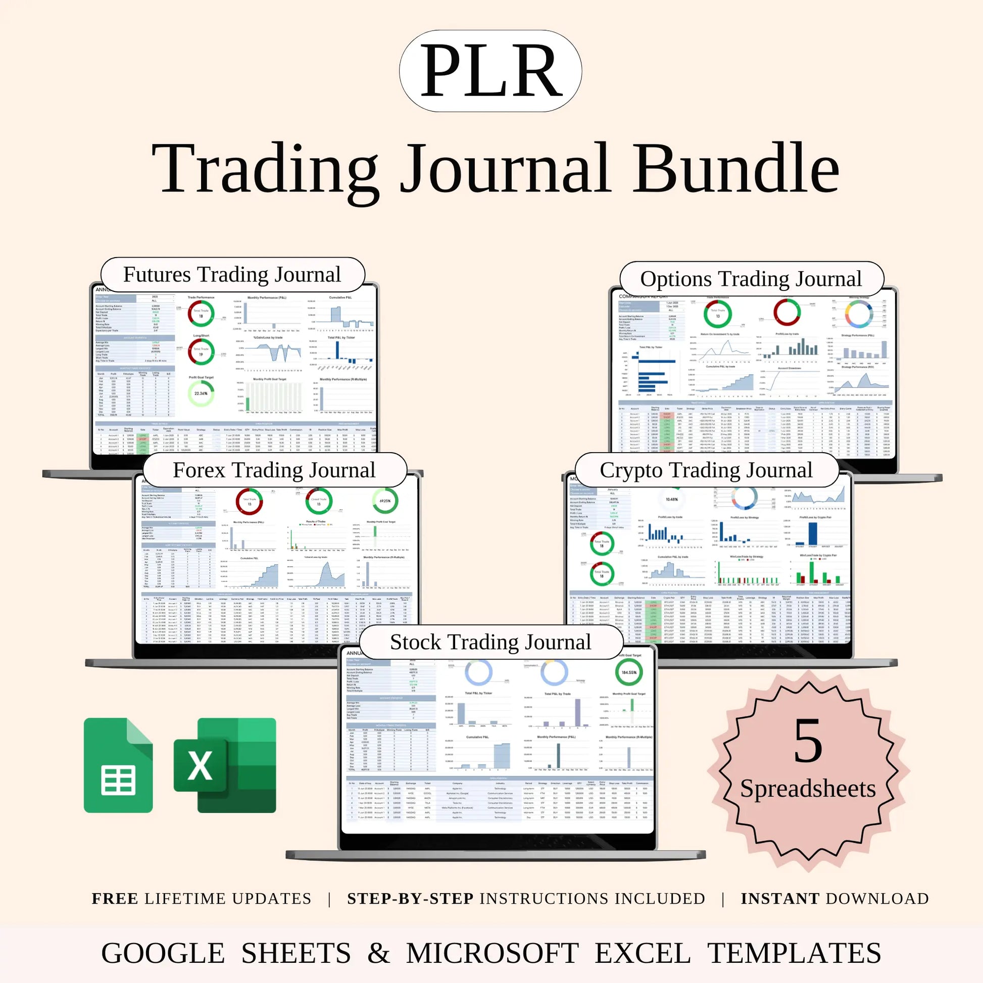 PLR - Ultimate Trading Journal Bundle Keyzai