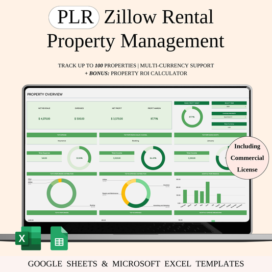 PLR - Zillow Property Management (Green Theme) Keyzai