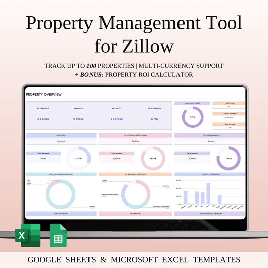Property Management Tool for Zillow (Rainbow Theme) Keyzai